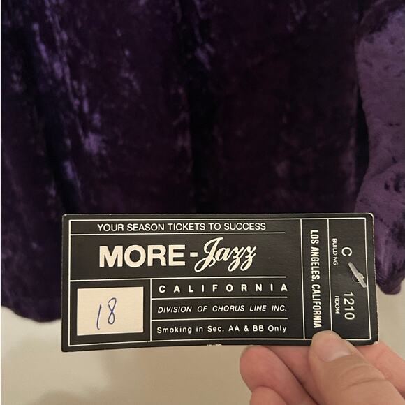 NEW Vintage 1970s JCPenney More Jazz Pajama Set Purple Velour Size 18W DEADSTOCK - Picture 5 of 15